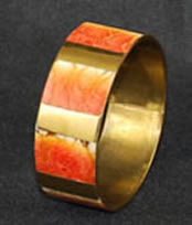 apple coral bangle bracelet