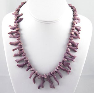 Angel Skin Branch Coral Necklace