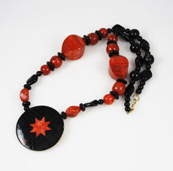 Vintage red coral necklace