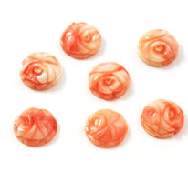 Angel skin coral carved roses